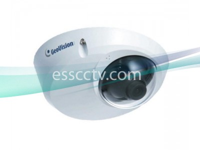 GEOVISION 1.3 Megapixel Network IP Camera: Mini Dome, 2.54mm WIDE lens, Microphone, PoE