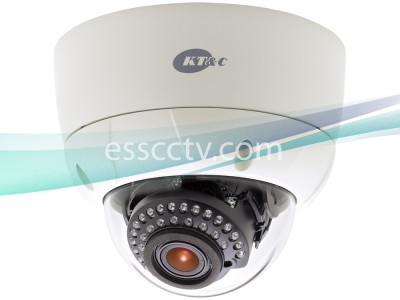 KT&C Color Vandal Dome IR Camera 750 TVL 960H, 2.8~12mm Lens, 30 IR LED 100 FT, DUAL voltage