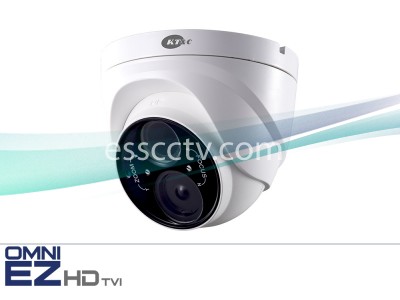 KT&C KEZ-c2TR28V12XIR OMNI EZ HD-TVI Camera 1080p Outdoor Turret Dome, 2.8-12mm, Super Beam IR LED